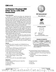 CM1410 datasheet pdf ON Semiconductor