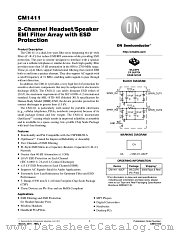 CM1411 datasheet pdf ON Semiconductor