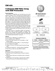 CM1425 datasheet pdf ON Semiconductor