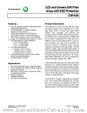 CM1430 datasheet pdf ON Semiconductor