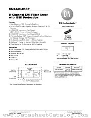 CM1443-08CP datasheet pdf ON Semiconductor