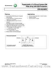 CM1492-06DE datasheet pdf ON Semiconductor