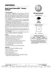 CMPWR025 datasheet pdf ON Semiconductor