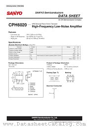 CPH6020 datasheet pdf ON Semiconductor
