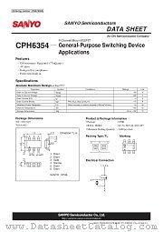 CPH6354 datasheet pdf ON Semiconductor