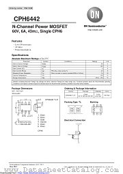 CPH6442 datasheet pdf ON Semiconductor