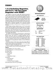 CS2001 datasheet pdf ON Semiconductor