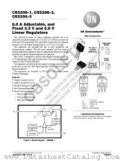 CS5206 datasheet pdf ON Semiconductor