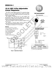 CS5210-1 datasheet pdf ON Semiconductor