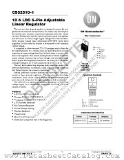 CS52510-1 datasheet pdf ON Semiconductor
