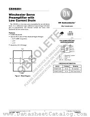 CS59201 datasheet pdf ON Semiconductor
