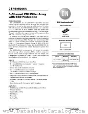 CSPEMI306A datasheet pdf ON Semiconductor