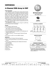 CSPESD304 datasheet pdf ON Semiconductor