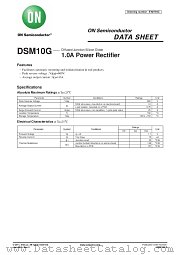 DSM10G datasheet pdf ON Semiconductor