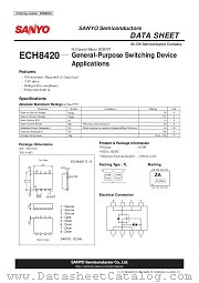 ECH8420 datasheet pdf ON Semiconductor