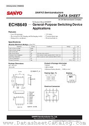 ECH8649 datasheet pdf ON Semiconductor