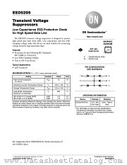 ESD5205 datasheet pdf ON Semiconductor