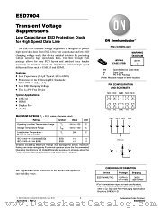 ESD7004 datasheet pdf ON Semiconductor
