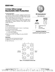 ESD7484 datasheet pdf ON Semiconductor