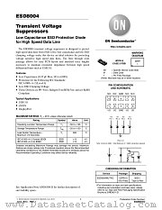 ESD8004 datasheet pdf ON Semiconductor