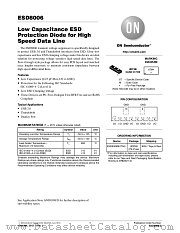 ESD8006 datasheet pdf ON Semiconductor