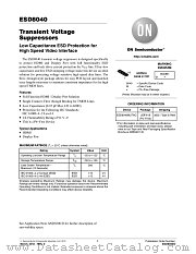 ESD8040 datasheet pdf ON Semiconductor