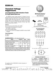ESD8104 datasheet pdf ON Semiconductor