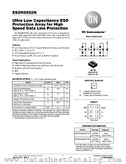 ESDR0502N datasheet pdf ON Semiconductor
