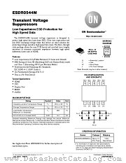 ESDR0544M datasheet pdf ON Semiconductor