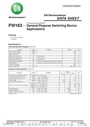 FW163 datasheet pdf ON Semiconductor
