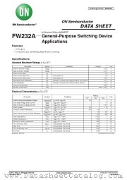 FW232A datasheet pdf ON Semiconductor