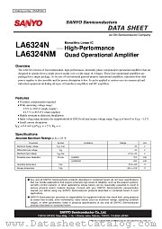 LA6324N datasheet pdf ON Semiconductor