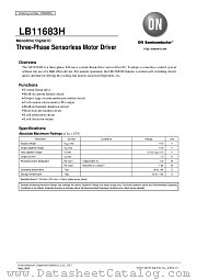 LB11683H datasheet pdf ON Semiconductor