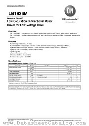 LB1836M datasheet pdf ON Semiconductor