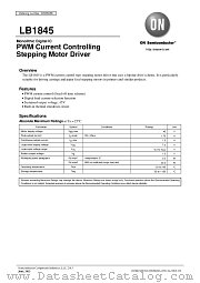 LB1845 datasheet pdf ON Semiconductor