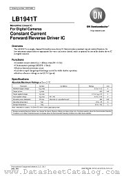 LB1941T datasheet pdf ON Semiconductor