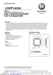 LC87F1A32A datasheet pdf ON Semiconductor