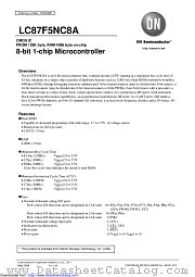 LC87F5NC8A datasheet pdf ON Semiconductor