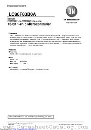 LC88F83B0A datasheet pdf ON Semiconductor