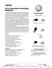 LM2596 datasheet pdf ON Semiconductor