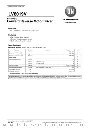 LV8019V datasheet pdf ON Semiconductor