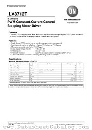 LV8712T datasheet pdf ON Semiconductor