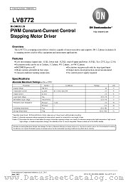 LV8772 datasheet pdf ON Semiconductor