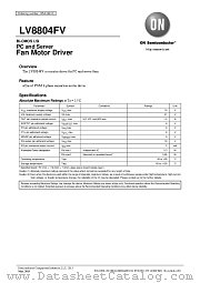 LV8804FV datasheet pdf ON Semiconductor