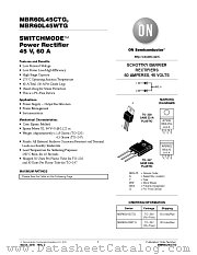 MBR60L45 datasheet pdf ON Semiconductor