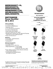 MBRB30H60CT datasheet pdf ON Semiconductor