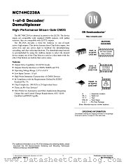 MC74HC238A datasheet pdf ON Semiconductor