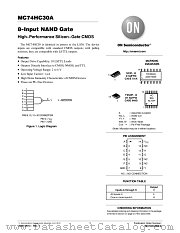 MC74HC30A datasheet pdf ON Semiconductor