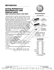 MC74HC4351 datasheet pdf ON Semiconductor