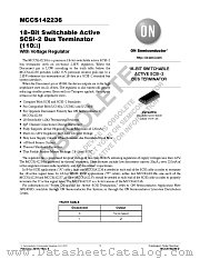 MCCS142236 datasheet pdf ON Semiconductor